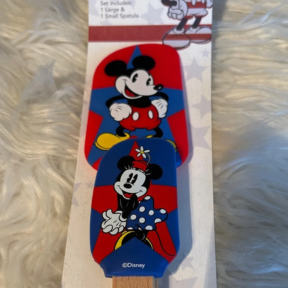 Disney Mickey Mouse Kids Spatula Set - Red and Blue